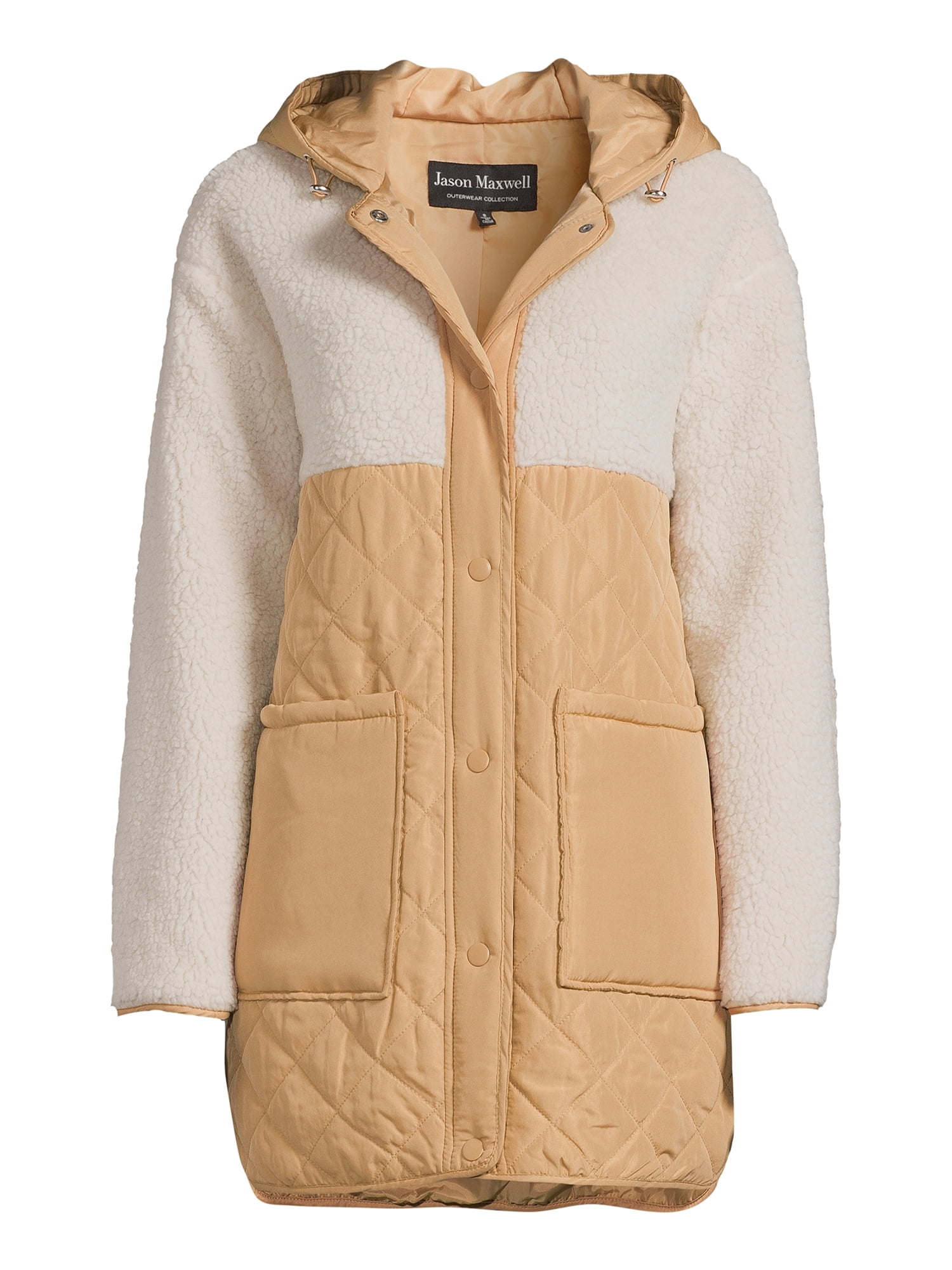 Jason Maxwell Women s and Women s Plus Size Mixed Media Jacket