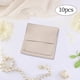 thumbnail image 4 of Xiao Hua Bolsa de microfibra para guardar joyas, ideal para fiestas, bodas, pendientes y audífonos, beige, 8 x 8 cm, 10 unidades., 4 of 5