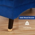 thumbnail image 6 of CREATIVE HOBBIES Velvet Chaise Lounge Chair,Modern Tufted Button Lounge Chair with Solid Wood Legs, Upholstered Indoor Sleeper Chair for Living Room, Bedroom Office, 6 of 7