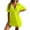 #043-Green, variant on Beach Cover Up for Women, Solid Color V-Neck Waist-Tie Bikini Cover Up with Sun Protection, Lightweight Summer Dress for Beach Vacation and Outdoor Activities
