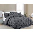 thumbnail image 1 of Casa Platino Set de Couette Plissée Pincée 7 Pièces - Grand/Grey, 1 of 2