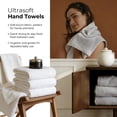 thumbnail image 6 of Bxaolu Ultra Soft 3 Pack Cotton Towel Set, Contains a Bath Towels 28x55 inch, a Hand Towels 13x29 inch & a Wash Coths 13x13 inch, Ideal Bathroom Everyday use, Compact & Lightweight - Gray, 6 of 9