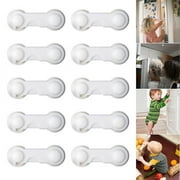 Fznkrag 10 PCS Multi-functional Baby Infant Kids Adhesie Safety Locks Latches Door Cupboard Cabinet Fridge