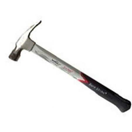 UPC: 0034139921219 | Sure Strike Framing Hammer  Forged Steel  Cushion Grip Fiberglass Handle  16 in OAL  22 oz Head