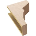 thumbnail image 6 of 6"W x 12"D x 18"H Classic Monterey Rough Cedar Woodgrain TimberThane Corbel, Primed Tan, 6 of 6