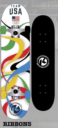 Longboard Skateboard KRYPTONICS White Wash 36 longboard skate longboard