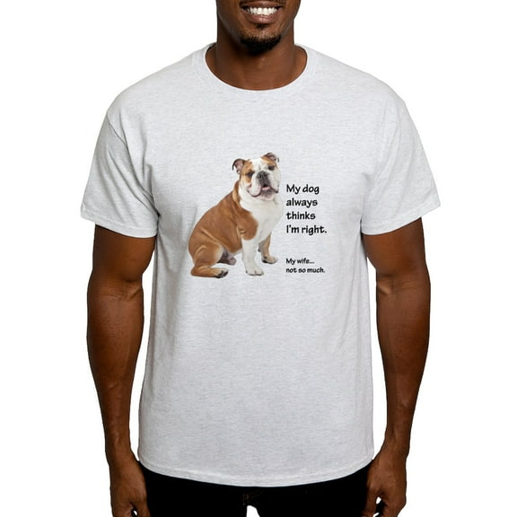 CafePress - Bulldog V Wife T Shirt - Men's Classic Graphic T-Shirt