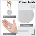 thumbnail image 4 of 100 PCS Round Stamping Blanks, Stainless Steel Blank Dog Tags with Hole, Pet Tags Metal Polished Blank Tags with Key Rings for Engraving Bracelet Jewelry Making, 4 of 6