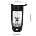 GARENAS USB Electric Protein Shake Bottle Electric Shaker Cup Fully