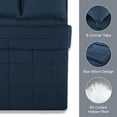 thumbnail image 7 of Sonive Bedding Comforter Duvet Insert Fluffy Warm All Season Down Alternative Filling (King, Navy), 7 of 7