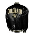 thumbnail image 3 of Men's Franchise Club Black Colorado Buffaloes Satin Full-Snap Jacket, 3 of 3
