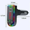 thumbnail image 3 of RHEA- Car F7 Charger Bluetooth Fm Transmitter Dual Usb Quick Charging Type C Pd Ports, 3 of 6