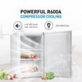 thumbnail image 5 of OKADA Upright Freezer 3.2 Cubic Feet Compact Reversible Single Door Vertical Freezer Table Top Mini Freezing Machine, 5 of 7