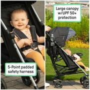 Ingenuity 3Dlite Convenience Stroller, Gray - Age 6 Months Up to 50 Lbs.