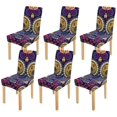 thumbnail image 1 of RYLABLUE Colorful Paisley Stretch Chair Cover Protector Seat Slipcover for Dining Room Hotel Wedding Party Set of 6, 1 of 5