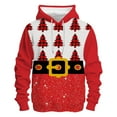 thumbnail image 3 of Xdzjlr Mens Christmas Hoodies Male Winter Xmas Theme Printed Sweatshirt Long Sleeve Pocket Long Sleeve Hoodie Sweatshirt Tops Pink Xxxxl, 3 of 5