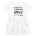 thumbnail image 3 of Inktastic Autism Awareness Support and Understanding Puzzle Pieces Girls Toddler Dress, 3 of 5