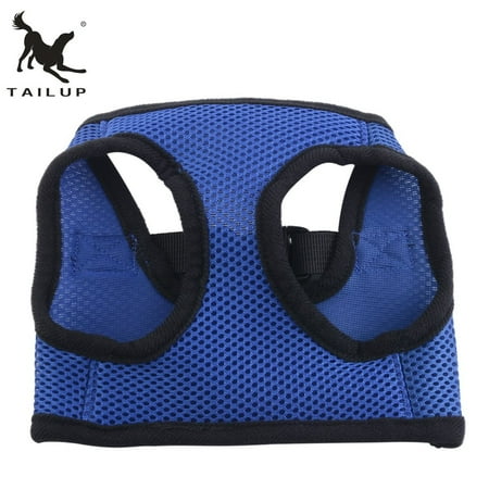 Anti-Pressure Waterproof Pet Belt Supplies Blue Black-Edge Chest Back Strap