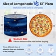 thumbnail image 2 of Linen Drum Lampshades Starry Night Watercolor Gold Stars Deep Blue 13"x13"x10" Light Shade for Table Lamps Floor Lamp Shades Lampshade Replacement Assembly Required, 2 of 8
