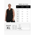 thumbnail image 4 of YIRUIYA Women Plus Size Sleeveless Racerback Golf Polo Shirts Lapel Collar Athletic Tank Tops, 4 of 7