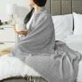thumbnail image 6 of PAVILIA Light Gray Herringbone Throw Blanket for Couch Bed, Decorative Outdoor Throw Blanket, Faux Cashmere Throw Blanket, Lightweight Accent Sofa Throw Blanket, 50x60, 6 of 9