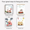 thumbnail image 7 of 6 PCS Colorful Cartoon Car Unframed Canvas Prints Sun Clouds Bird Wall Decor Canvas Kite Wall Art Prints Decor Wall Art Unframed Wall Art for Living Room Bedroom Decor Colorful, 7 of 7
