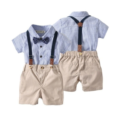 infant boy suspender outfit