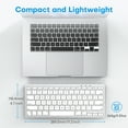thumbnail image 5 of OMOTON Wired Keyboard for Mac – Dual Interface (USB & Type-C), Stable Connection, Plug and Play, Silver, 5 of 6