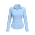 thumbnail image 4 of Neewe Plain Cardigan for Women V Neck Lightweight Trendy Long Sleeve Lapel Collar Zip Cardigans Daily, 4 of 7