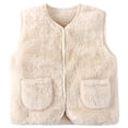 thumbnail image 1 of FYDUU Toddler Boys Girls' Warm Winter Jacket Baby Solid Color Inner Wear In Autumn Winter Versatile For Children And Adults Soft Fall Clothes 4-5 Years, 1 of 9