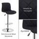thumbnail image 4 of Set de 2 Bancos para Barra de Cocina FRATELLO MUEBLES Toretto color Negro, 4 of 7