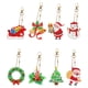 thumbnail image 1 of JM 8 piezas 5D Navidad 5D diamante pintura DIY llaveros doble cara punteado diamante acrílico llaveros (estilo 1) JM, 1 of 4