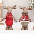 thumbnail image 3 of HCTSHG Standing Reindeer Figurine Plush Doll, Xmas Reindeer Figure for Christmas Tree Hanging Decor, Home Indoor Table Ornaments, and as Gift Toys for Kids and Friends, 3 of 7