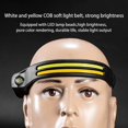 thumbnail image 2 of Bright COB LED Headlamp Work Headlight Waterproof LED Jogging Emergency Headlamp Light Rechargeable USB Torch No Red Light, 2 of 9