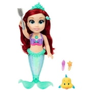 Disney Princess The Little Mermaid 14 inch Tall Singing Bath Time Play Ariel Doll and Flounder