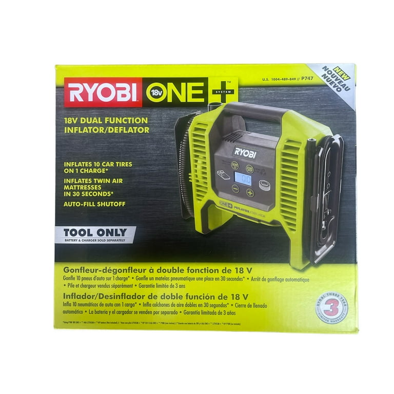 Ryobi 18v dual function inflator hotsell