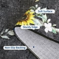 thumbnail image 5 of FairOnly 2'x6'Sunflower & Insects Runner Rug for Kitchen Hallway Stain Resistant Machine Washable Non Slip Mat for Entryway Laundry Bathroom,Black, 5 of 7