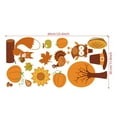 thumbnail image 3 of Vikakiooze Home Decor Wall Decor Wall Sticker Self Thanksgiving Wall Stickers Bedroom Living Room Bedside Home Stickers Leaf Wreath, 3 of 7