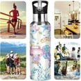 thumbnail image 5 of 20oz Double Wall Vacuum Insulated Water Bottle with Straw for Sports, Gym, Travel, 5 of 6