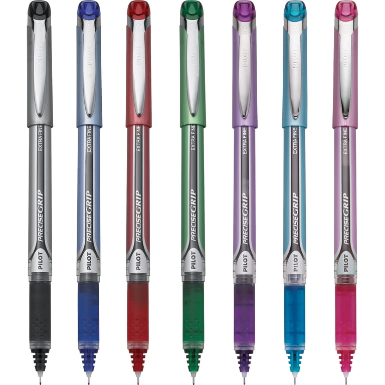 Pilot Precise Grip Rollerball Pens, Extra Fine 0.5mm, Assorted 7 Pack photo 4