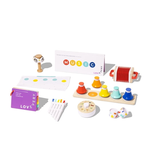 Set de música Lovevery The Musical Toy con 6 instrumentos de más de 18 m