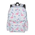 thumbnail image 2 of Disketp Flamingo and Pineapple Mochila Escolar de Gran Capacidad y Peso Ligero, Mochila de Viaje Ideal para Escuela, Trabajo y Uso Diario, Cómoda y con Estilo, 2 of 8