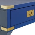 thumbnail image 4 of Wellington 46" Desk with Power in Lapis Blue Finish in Engineered Wood, 4 of 9