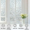thumbnail image 6 of 17.7" x 78.7" Window Film, Window Privacy Film, Window Vinyl Glass Covering, Stained Glass Decorative Film, Window Film Privacy Frosted, Static Window Clings, Non-Adhesive, No-Glue, 6 of 8
