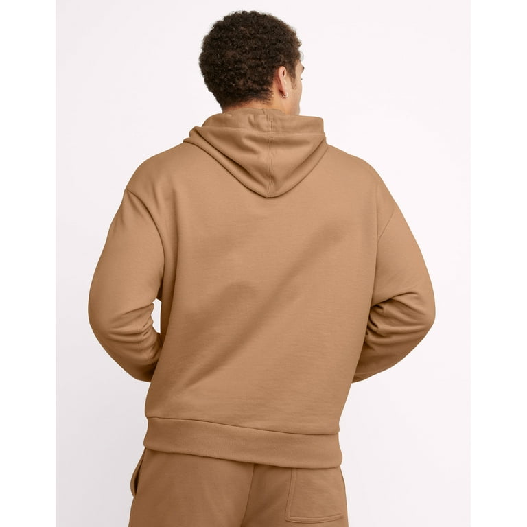 Hanes Explorer Unisex French Terry Hoodie Java Frost Tan L
