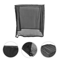 OULII Central Air Conditioner Cover - Black Mesh, Breathable, Easy to Install for Outdoor Use