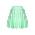 thumbnail image 2 of Runhomal Flared Mini Skirt for Women Casual Elastic Waistband Pleated Tennis Ruffle Skirts Sportwear Light Green One Size, 2 of 6