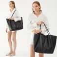 thumbnail image 6 of Formypet Oversize Pu Leather Tote Women Weekender Bag Shopper Handbag Travel Purse, 6 of 7