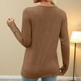thumbnail image 5 of HongQid Long Sleeve V Neck T Shirts Womens Spring Fall Casual Henley Dressy Tops Cute Work Outfits Clothes, 5 of 8