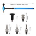 thumbnail image 4 of TFixol Multi-Functional Car Dent Repair Hammer with Interchangeable Heads, Carbon Fiber Handle, Blue/Red, 370-565mm, 265g, 4 of 6